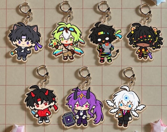 Unstable Universe Acrylic Keychain, ParrotX2 Wifies Wemmbu Eggchan Spokeishere Mapicc Flamefrags, MCYT Bag Charm
