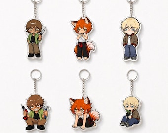 BTD / YKMET Keychain, Boyfriend to Death Bag Charms, Ren Strade Lawrence