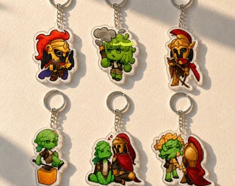 SFAWTDE DAWTDE AveryTheMayo & D3rlord3 Acrylic Keychain, Minecraft ARG Fan Art Gift