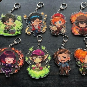 Deadlock Acrylic Keychains (fan-art)  Shiv Pocket Doorman Drifter Mina Ivy Lash Paige Fan Gift, Bag Charm