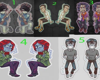 Acrylic Keychain "No I'm Not A Human",  Horror Visual Novel