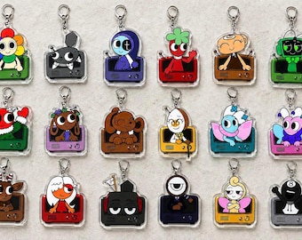 Dandy World Keychain/Charm | Dandy, Pebble, Astro, Sprout, Shelly, Vee, Bobette, Bassie, Cocoa, Eggson, Flyte, Flutter, Rudie, Ginger