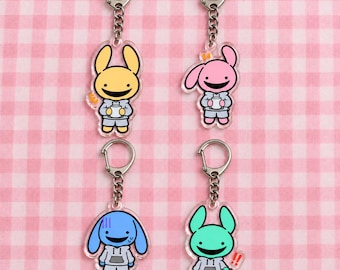 Animal Hospital Roblox Intern Keychain, Chibi Acrylic Bag Charm, Fanmade Gift