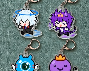 Tax Duo Wemmbu, Eggchan Keychain, Unstable Universe Chibi Bag Charm Gift