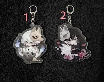 Silent Hill F Fox Mask Inspired Keychain Charm, Silent Hill, hinako charms, silent hill cosplay