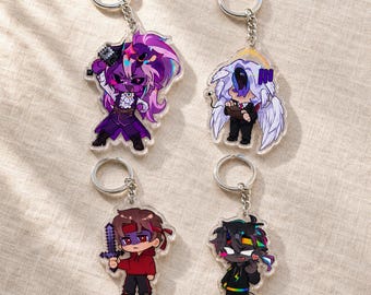 Unstable Universe Keychain, Eggchan, Wemmbu, SpokeIsHere, Mapicc, Cute Minecraft SMP Fanart Bag Charms