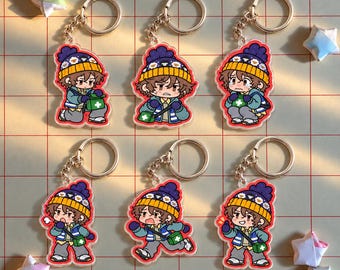 Bryan RE Movie Inspired Acrylic Keychain, Chibi Bag Charm, Fan Gift