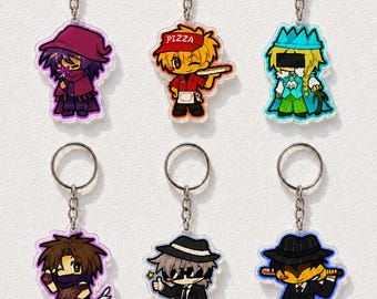 Roblox Forsaken Pixel Chibi Keychain, Gamer Gift and Bag Accessory