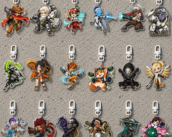 Overwatch Acrylic Keychain Collection, Gamer Gift
