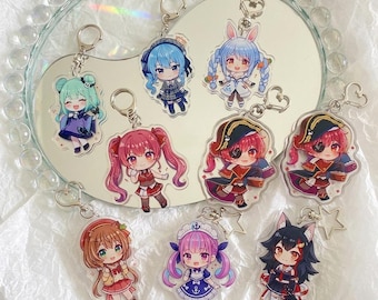 Hololive Vtuber Korone Acrylic Epoxy Keychain