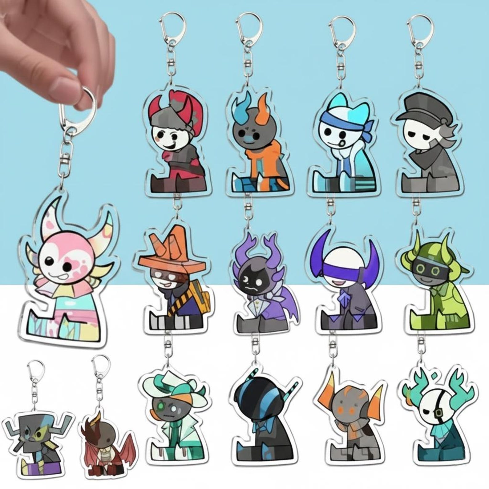 Game Time Keychains Popular Video Games Keychains for Accessories Bag Medkit Subspace Valk ...