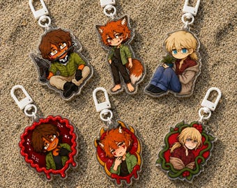 YKMET/BTD Acrylic Keychains, Strade Ren Lawrence Chibi Fan Art, Bag Charm Gift