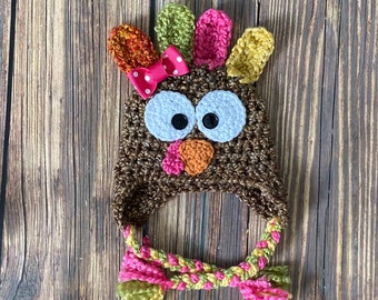 Babymutsje TURKIJE Thanksgiving Hat (maten: nr. kind)