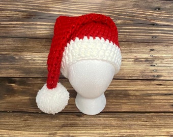Gorro de Papá Noel brillante para bebé con o sin lazo Tallas para bebés prematuros y adultos