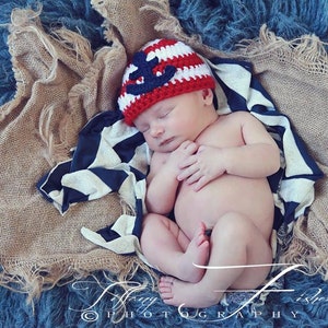 Newborn Anchor hat Photography Prop  (many colors available sizes nb, 1-3mos, 3-6mos, 6-12mos)