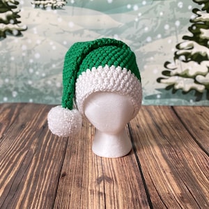 Santa Hat Green Preemie-Adult sizes