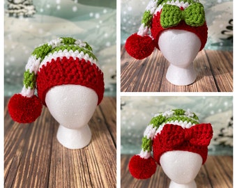 Sparkly Elf Hat Nb-Adult sizes