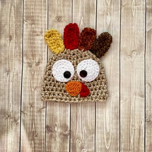 Baby TURKEY hat beanie Thanksgiving Hat  (sizes preemie - adult)