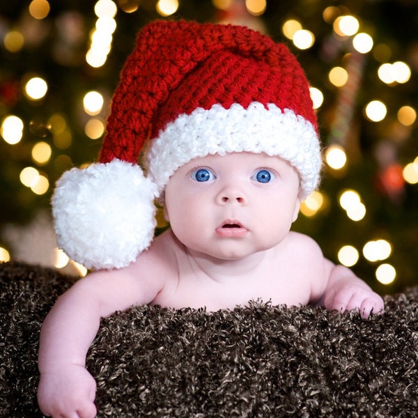 Baby Santa Hat  Preemie-Adult sizes