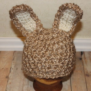 Bunny hat Photography prop 33 colors available nb, 1-3mos, 3-6mos, 6-12mos image 2