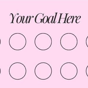 2026 Goal Punch Cards | Customisable | Editable | Downloadable | Habit Tracker Cards
