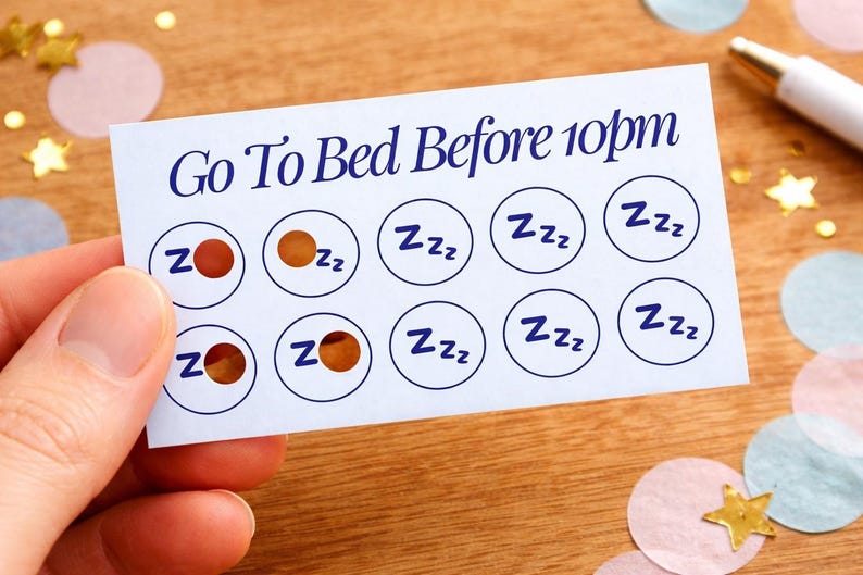2026 Goal Punch Cards | Customisable | Editable | Downloadable | Habit Tracker Cards