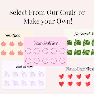 2026 Goal Punch Cards | Customisable | Editable | Downloadable | Habit Tracker Cards