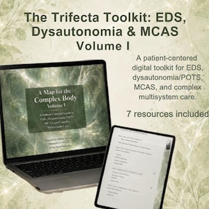 EDS Dysautonomia MCAS Digital Toolkit | Trifecta Toolkit Vol 1 | Chronic Illness pdf Bundle | EDS Symptom Tracker Fascia Map pots