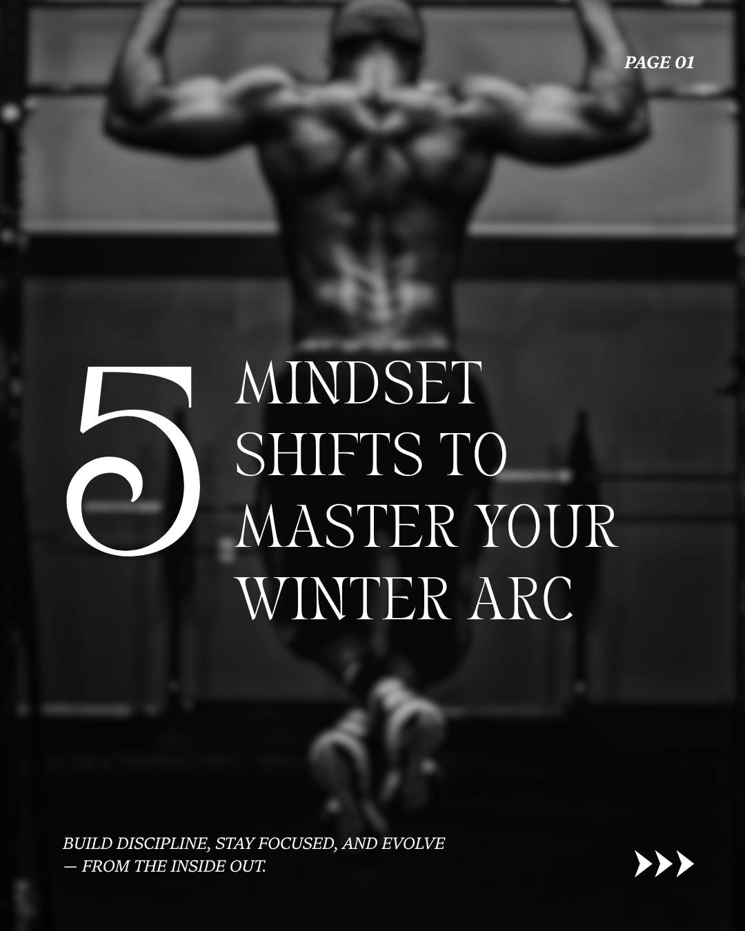 5 Mindset Shifts to Master Your Winter Arc - Fitness Motivation Poster ...