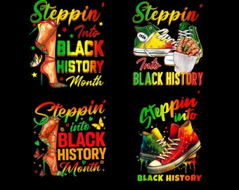 Stepping into black history month png design download, Juneteenth png,black lives matter png,Juneteenth 1865 png,sublimate design download