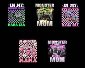 Monster Trucks Are My Jam PNG, Diseño de Monster Truck para niños, Sublimación de Monster Trucks PNG, Gráfico de camiseta de camión para niños, Ruedas de coche PNG