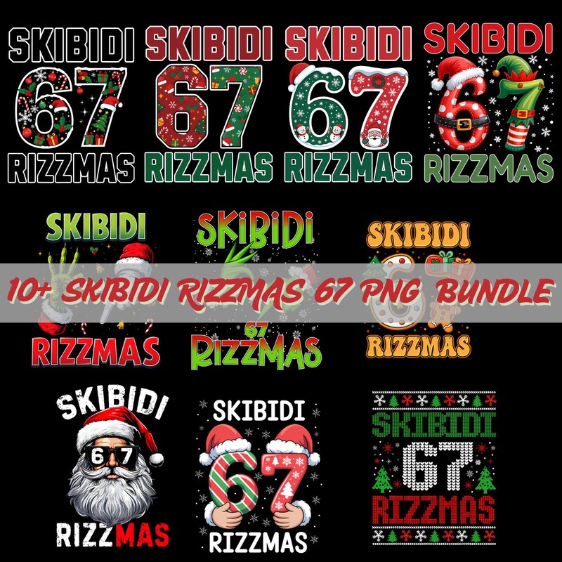 Skibidi 67 Rizzmas Shirt - Etsy