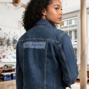 Jean Jacket with Springsteen Logo on the back