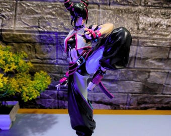 Juri Han Street Fighter | Totalmente Pintada | Impressão 3D em Resina 12K