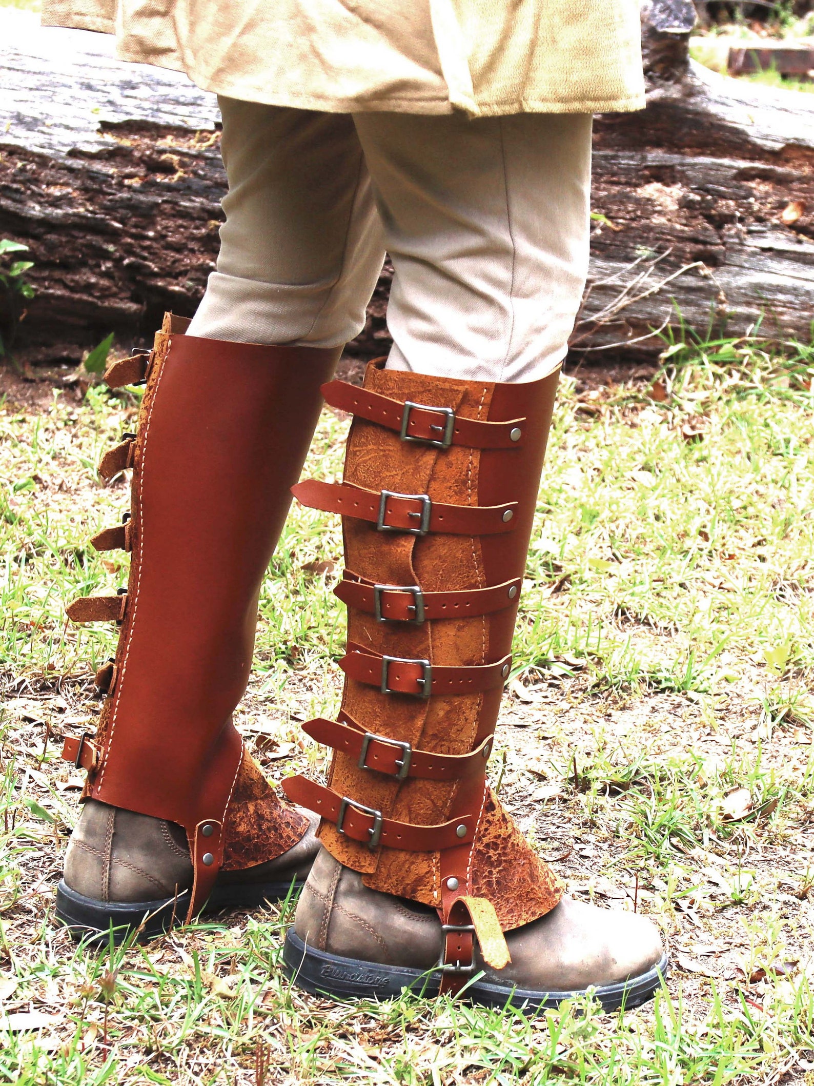 Steampunk Leather Leg Guards Etsy