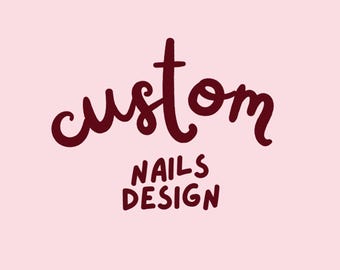 Presse personnalisée sur les ongles | Nail design fait main par Custom Nails Design | Set d'ongles 3D, Anime, Mignon, Luxe et Personnalisé