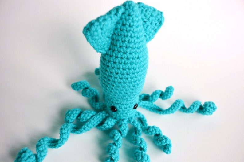 Amigurumi Sparkling Squid Crochet PDF Pattern image 5