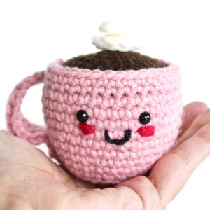 Amigurumi Coffee or Tea Cup Pincushion Crochet PDF Pattern image 2