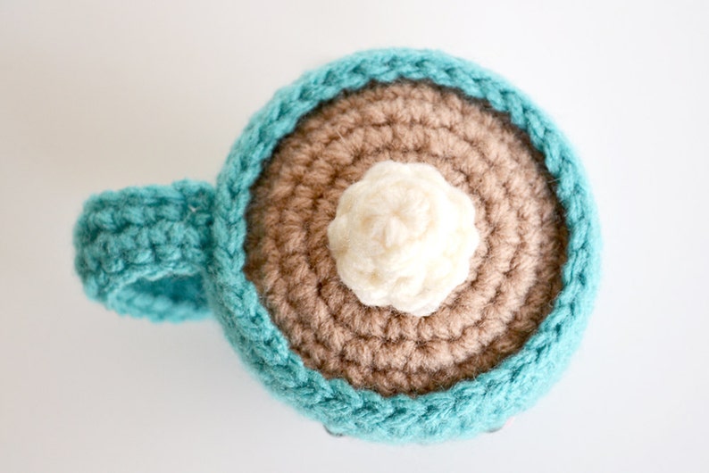 Amigurumi Coffee or Tea Cup Pincushion Crochet PDF Pattern image 4