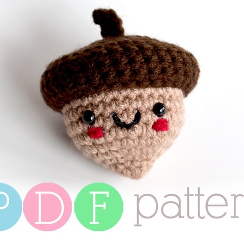 Amigurumi Acorn Crochet PDF Pattern - Etsy