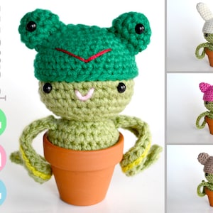 Den motvilliga kaktusen - Amigurumi virkad kaktusdjur PDF-mönster
