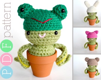 The Reluctant Cactus - Amigurumi Crochet Cactus Animal PDF Pattern