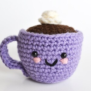 Amigurumi Coffee or Tea Cup Pincushion Crochet PDF Pattern image 5