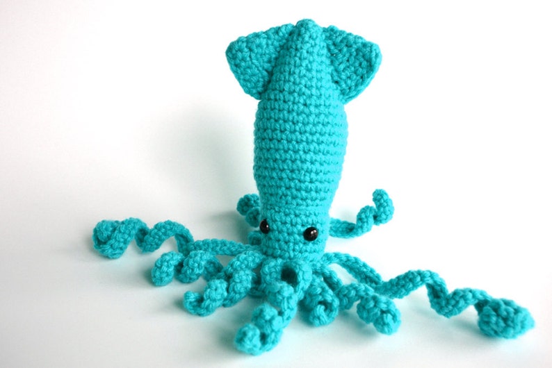 Amigurumi Sparkling Squid Crochet PDF Pattern image 3