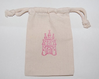 Princess Castle Favor Bags / Set of 10 / Princess Birthday Party Favors