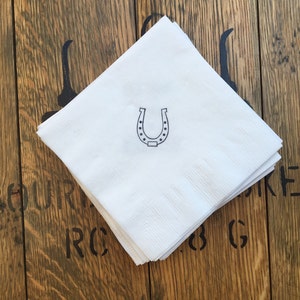 Horseshoe Napkins / Kentucky Derby Party / Western Party / Set of 50