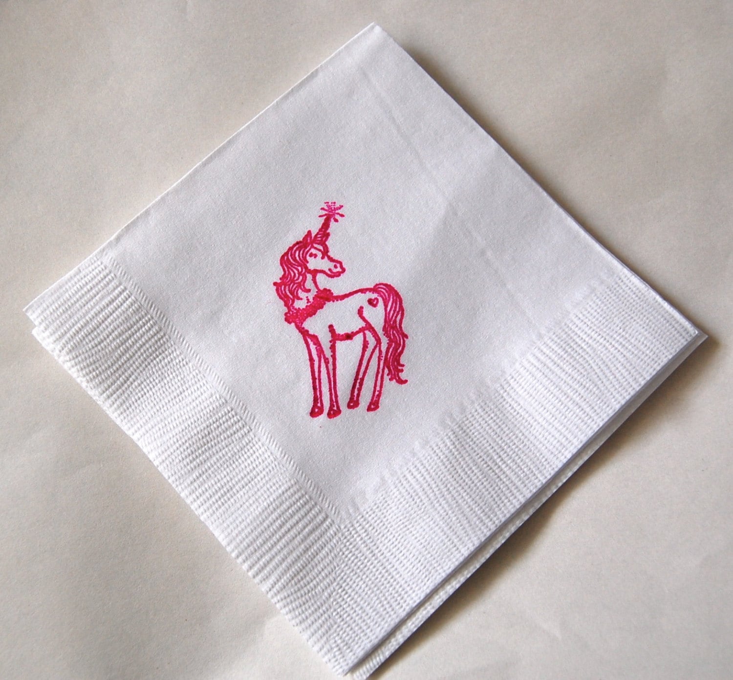 Unicorn Beverage Napkins Set of 50 Perfect for your Unicorn Birthday Party