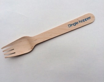 Dingle Hopper Wooden Utensils /  The Little Mermaid Party /Spoons or Forks /  Set of 70