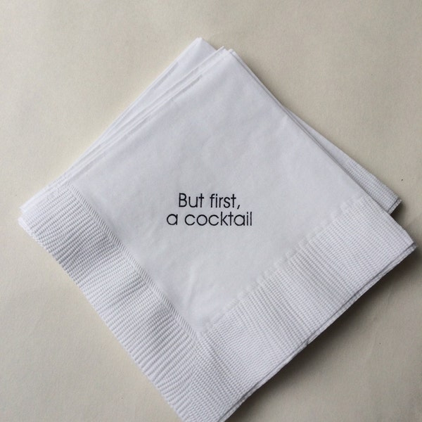 Funny Cocktail Napkins Etsy