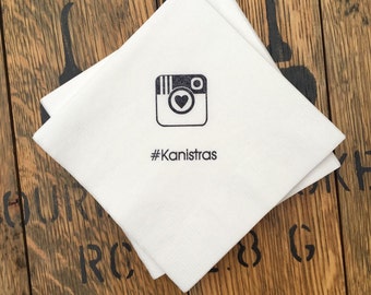 Custom Hashtag Wedding or Birthday Party /  Claim your HASHTAG / Set of 150